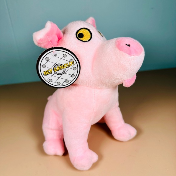 Hey Arnold! ABNER PINK PIG 8 Inch Nick Box Exclusive with Tag Plush Stuffed Toy - Picture 3 of 11